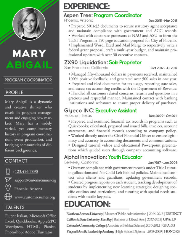Custom Resumes