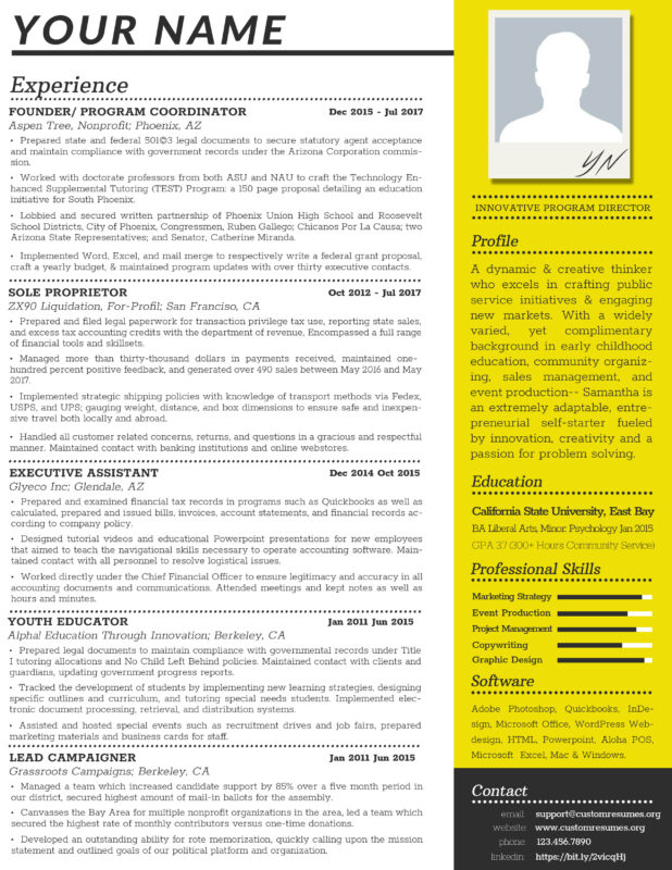 Custom Resumes