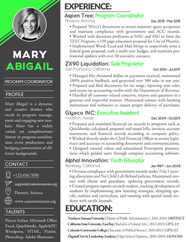 Custom Resumes